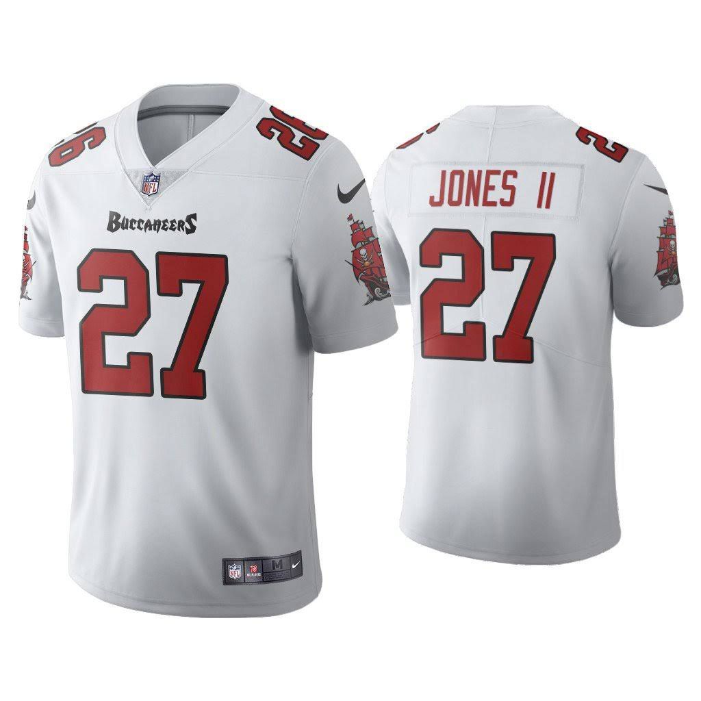 Men Tampa Bay Buccaneers #27 Ronald Jones II Nike White Vapor Limited NFL Jersey